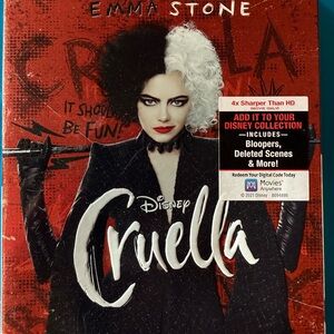 Disney Cruella Red and Black Blu-ray